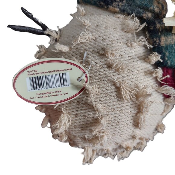 Sitting Shelf Mantle Plush Snowman NWT - Picture 9 of 10